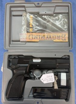 Browning HiPower 9mm, MKIII w/box, Black finish, 2 mags made in Belgium, assembled in Portugal